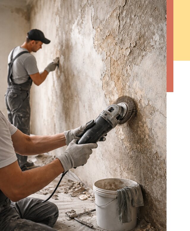 Снятие и удаление краски со стен в Киселевске от 2159 руб. — ОТДЕЛОЧНИК-Кис