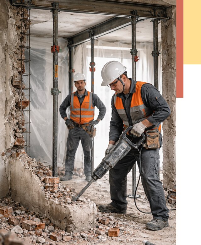 Снос несущих стен в Киселевске от 10538 руб. — демонтаж несущей стены под ключ | ОТДЕЛОЧНИК-Кис