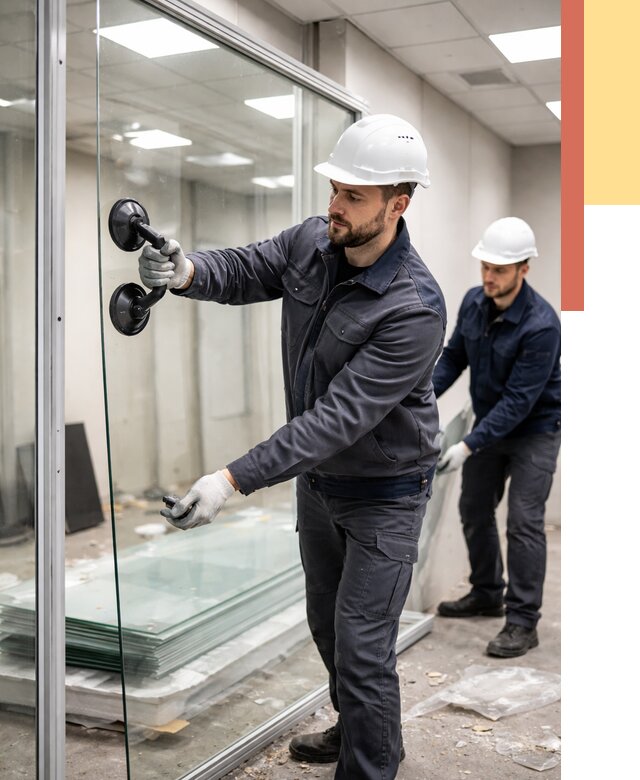 Демонтаж стеклянных перегородок в Киселевске от 3290 руб. — быстро и недорого | ОТДЕЛОЧНИК-Кис