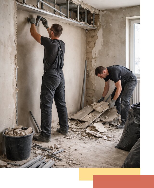 Демонтаж короба из гипсокартона в Киселевске быстро и аккуратно