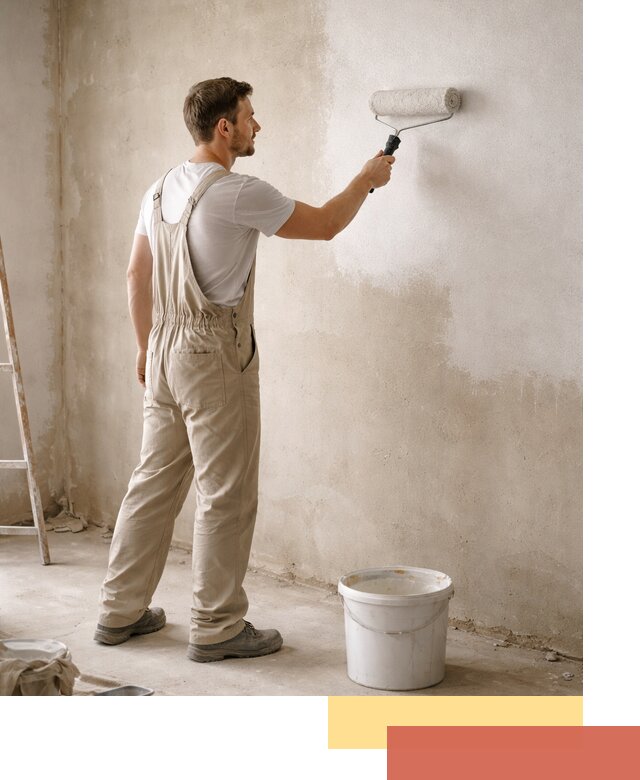 Грунтовка стен под отделку в Киселевске профессиональным раствором