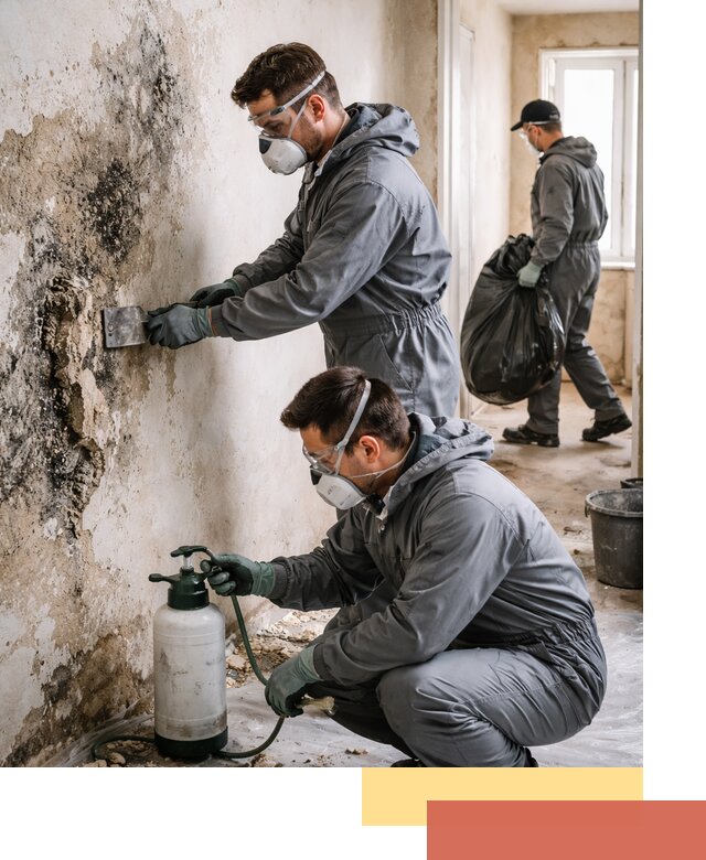 Удаление плесени со стен профессионально в Киселевске