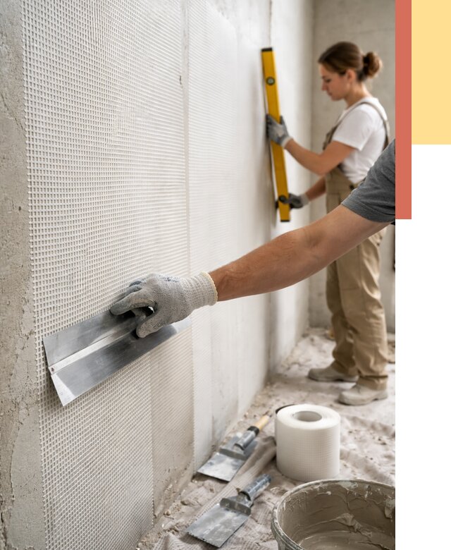 Армирование стен стеклосеткой в Киселевске от 3290 руб. под ключ | ОТДЕЛОЧНИК-Кис