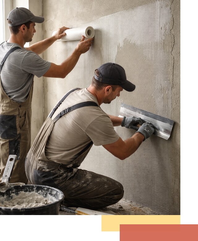 Армирование стен стеклосеткой в Киселевске для прочной отделки