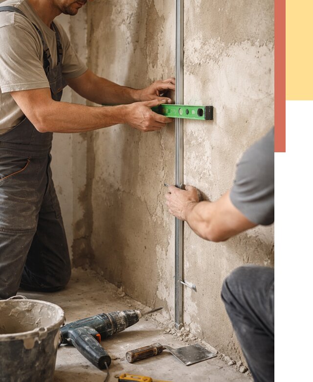 Установка штукатурных маяков в Киселевске от 7197 руб. — быстро и недорого | ОТДЕЛОЧНИК-Кис