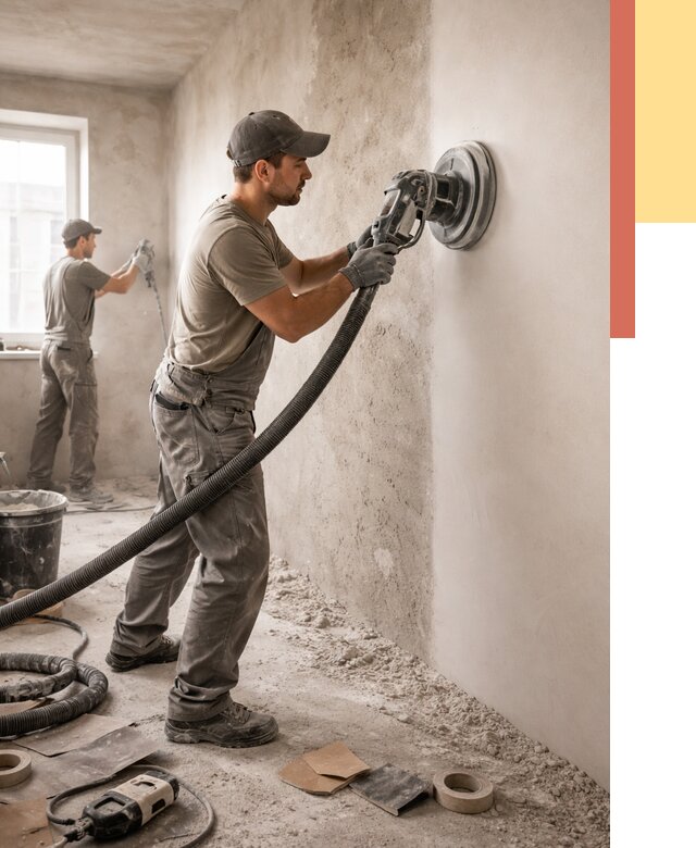 Шлифовка стен в Киселевске от 1234 руб/м2 — быстро и недорого | ОТДЕЛОЧНИК-Кис