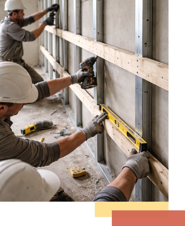 Устройство обрешетки под панели в Киселевске