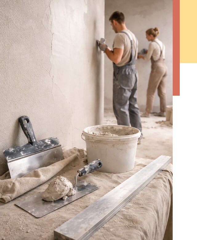 Штукатурка стен гипсовая в Киселевске от 4626 руб/м2 — быстро и недорого | ОТДЕЛОЧНИК-Кис