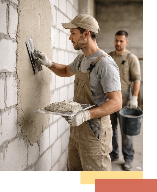 Штукатурка стен из газобетона в Киселевске под ключ