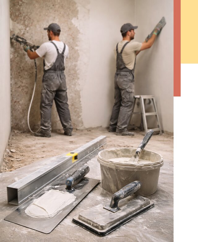 Штукатурка стен под обои в Киселевске от 4626 руб./м2 — выравнивание под обои | ОТДЕЛОЧНИК-Кис