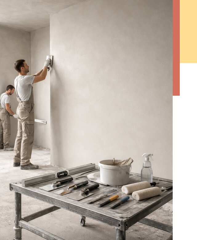 Штукатурка стен под покраску в Киселевске от 4626 руб./м² — качественно и недорого | ОТДЕЛОЧНИК-Кис