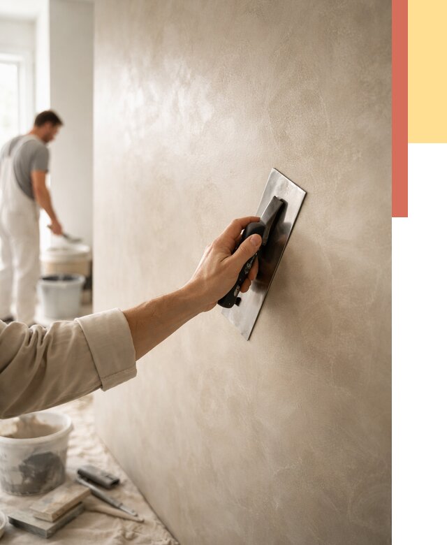 Венецианская штукатурка в Киселевске от 3598 руб/м² — нанесение стен под ключ | ОТДЕЛОЧНИК-Кис