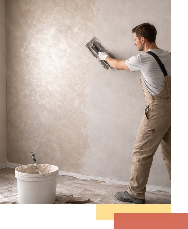 Декоративная штукатурка «Мокрый шелк» под ключ в Киселевске