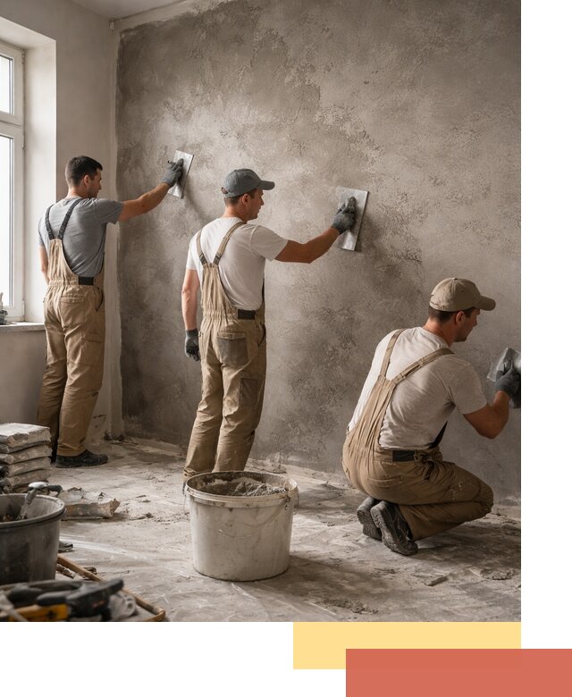 Декоративная штукатурка под бетон в Киселевске для стен и потолков