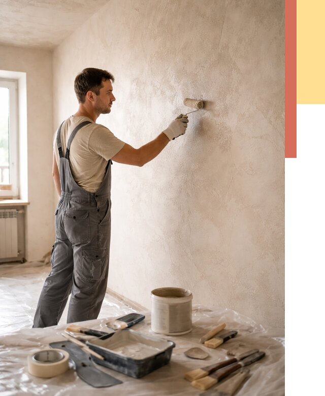 Нанесение лессирующей краски по декоративке в Киселевске от 1799 руб. | ОТДЕЛОЧНИК-Кис