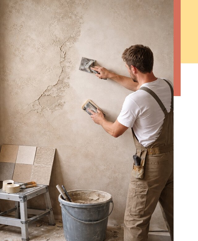 Ремонт декоративной штукатурки в Киселевске от 4626 руб. под ключ | ОТДЕЛОЧНИК-Кис