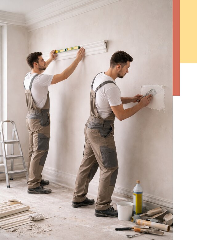 Монтаж лепнины на стены в Киселевске от 4626 руб. — недорого, быстро | ОТДЕЛОЧНИК-Кис