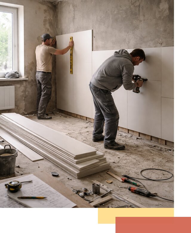 Монтаж ПВХ панелей на стены в Киселевске качественно и быстро