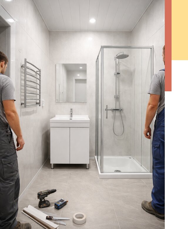 Отделка ванной комнаты панелями ПВХ в Киселевске от 4626 руб. за м2 | ОТДЕЛОЧНИК-Кис