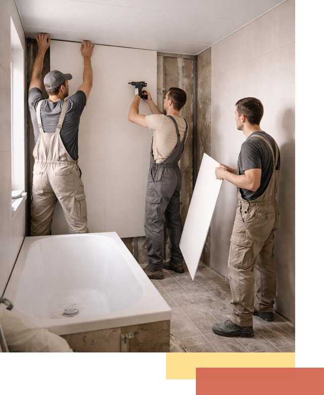 Отделка ванной панели ПВХ профессионально в Киселевске