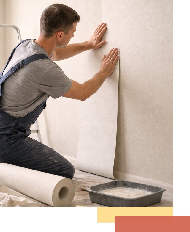 Поклейка флизелиновых обоев в Киселевске качественно и быстро