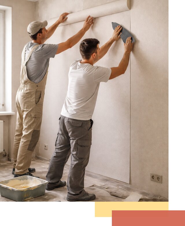 Поклейка виниловых обоев в Киселевске профессионально и качественно