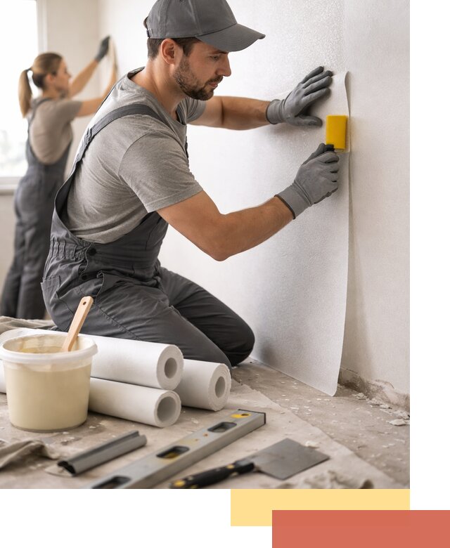 Поклейка стеклообоев профессионально в Киселевске