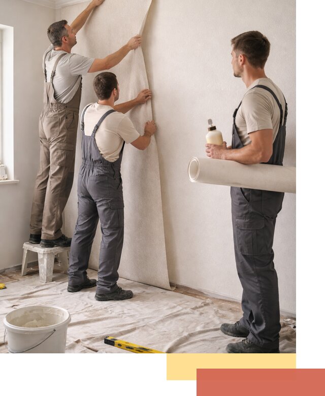 Оклейка стен обоями в Киселевске — качественно и профессионально