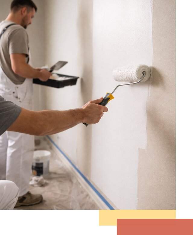 Покраска стен акриловой краской профессионально в Киселевске