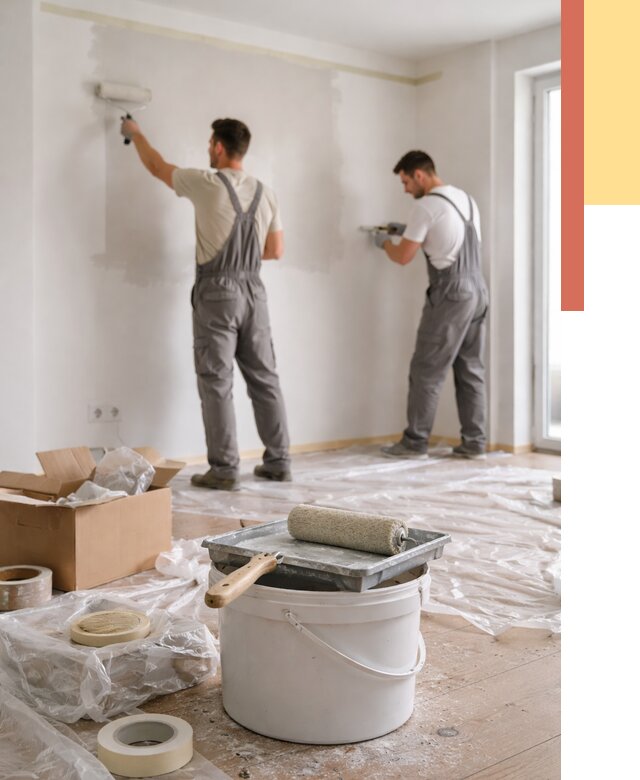 Покраска стен в квартире в Киселевске от 2570 руб/м2 — быстро и недорого | ОТДЕЛОЧНИК-Кис