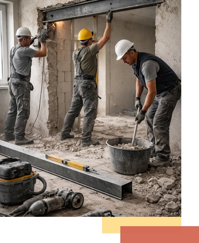 Создание проемов в стенах и несущих конструкциях в Киселевске