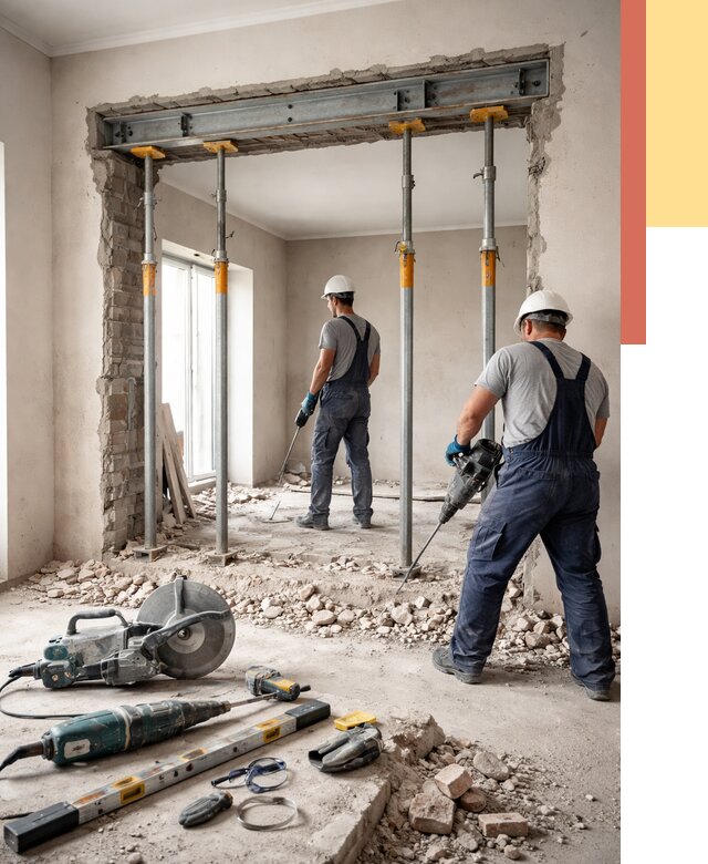 Прорезка проема в стене в Киселевске от 4626 руб. — быстро и недорого | ОТДЕЛОЧНИК-Кис