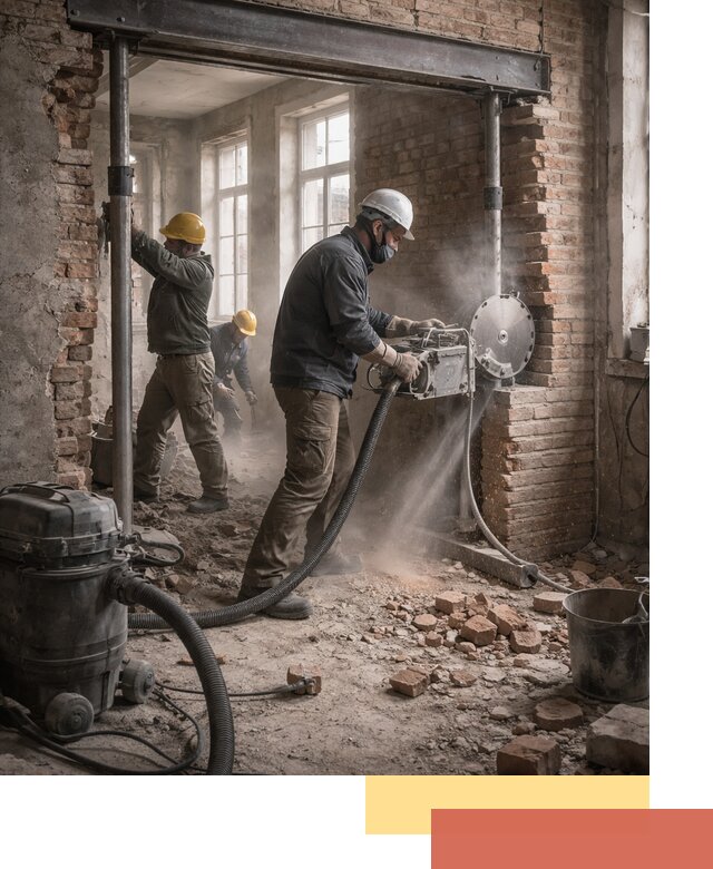 Прорезка проема в стене под дверной или оконный проем в Киселевске