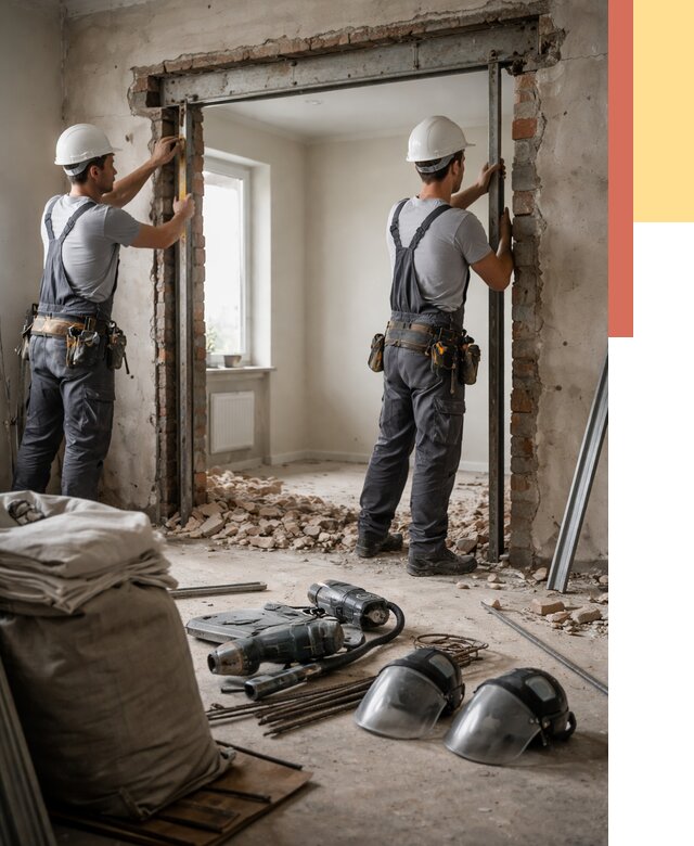 Расширение дверного проема в Киселевске от 12851 руб. под ключ | ОТДЕЛОЧНИК-Кис