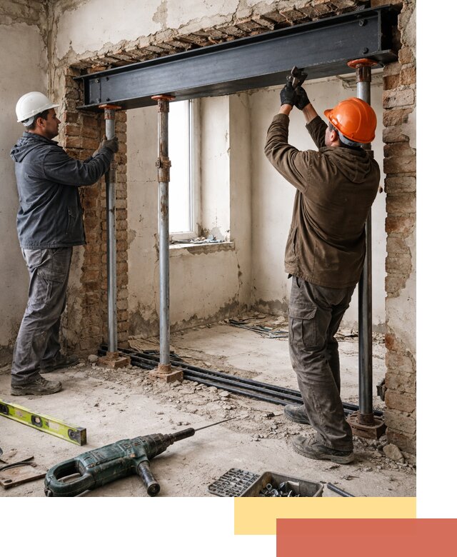 Усиление проема в стене в Киселевске для расширения и безопасности