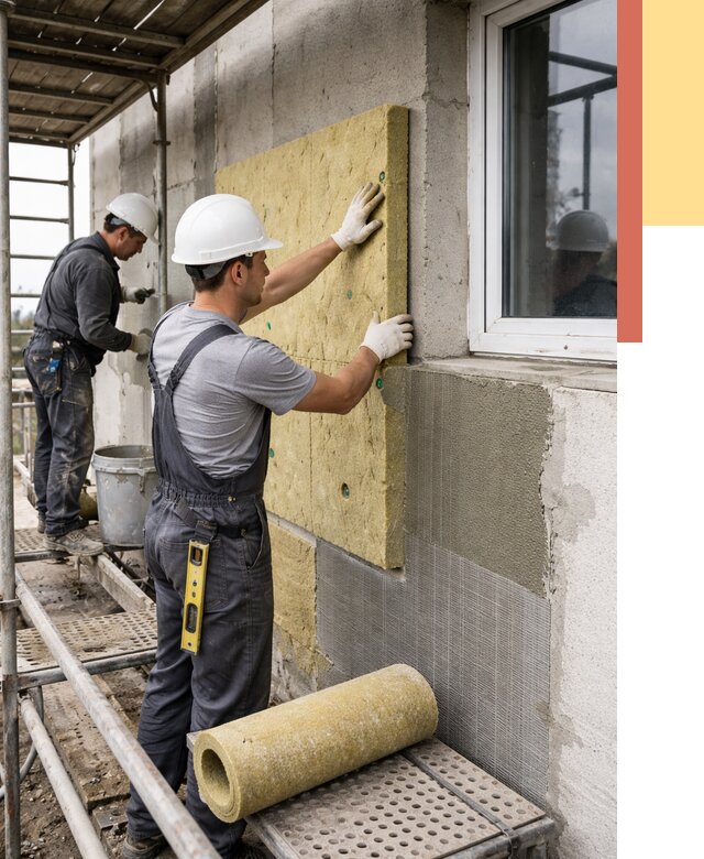 Утепление стен в Киселевске от 4421 руб. под ключ — быстро и недорого | ОТДЕЛОЧНИК-Кис