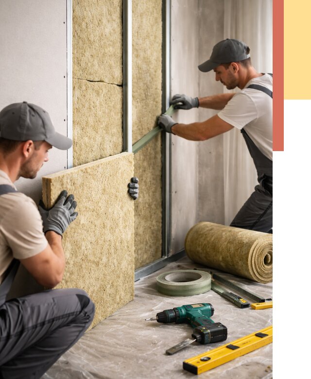 Шумоизоляция стен в Киселевске под ключ от 1902 руб. | ОТДЕЛОЧНИК-Кис