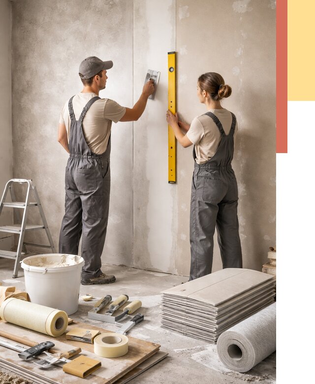 Отделка стен в Киселевске от 1542 руб/м² — недорого, быстро, под ключ | ОТДЕЛОЧНИК-Кис