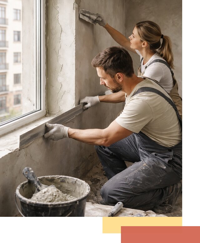 Штукатурка откосов дверей и окон профессионально в Киселевске