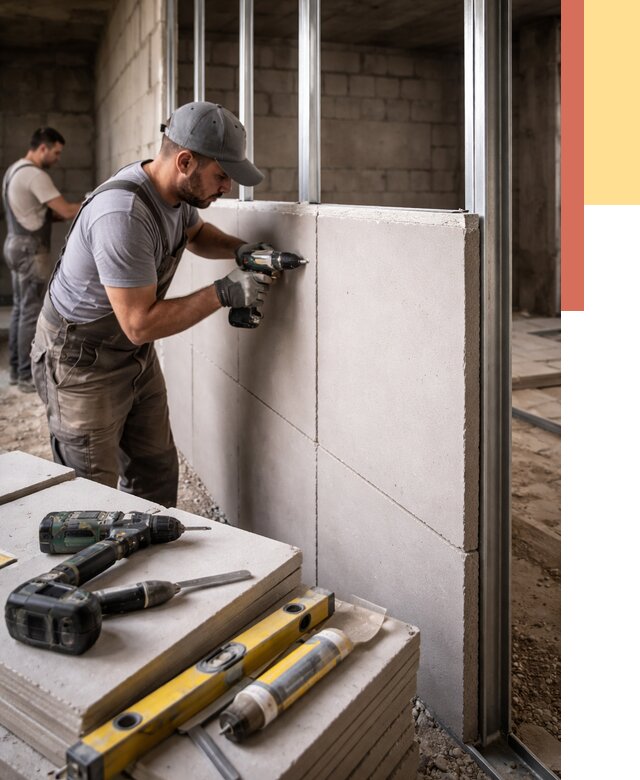 Кладка влагостойких перегородок ПГП в Киселевске от 1234 руб. под ключ | ОТДЕЛОЧНИК-Кис