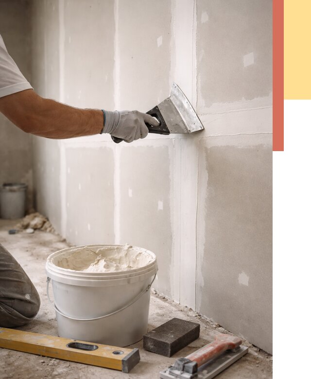 Шпаклевка перегородок из гипсокартона в Киселевске от 2570 руб. — услуги ОТДЕЛОЧНИК-Кис