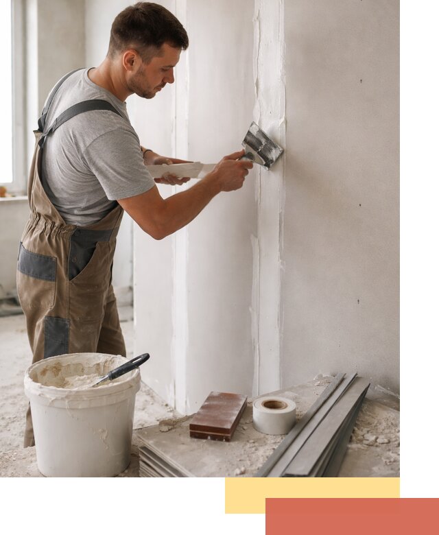 Шпаклевка перегородок из гипсокартона в Киселевске качественно и быстро