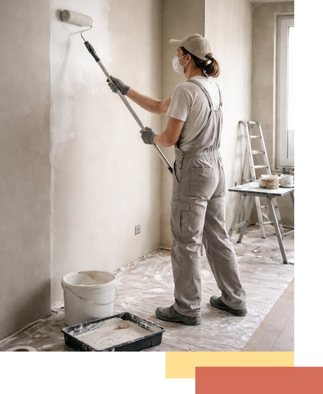 Покраска перегородок из гипсокартона в Киселевске качественно и недорого