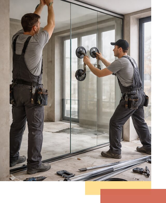 Цельностеклянные перегородки под ключ в Киселевске