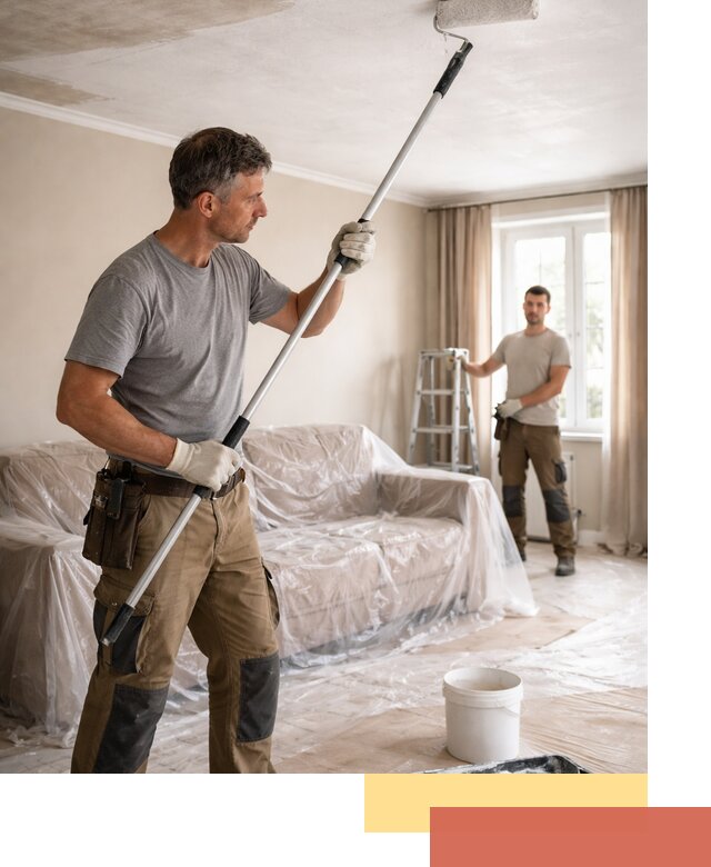 Грунтовка потолка в Киселевске — подготовка под покраску и отделку