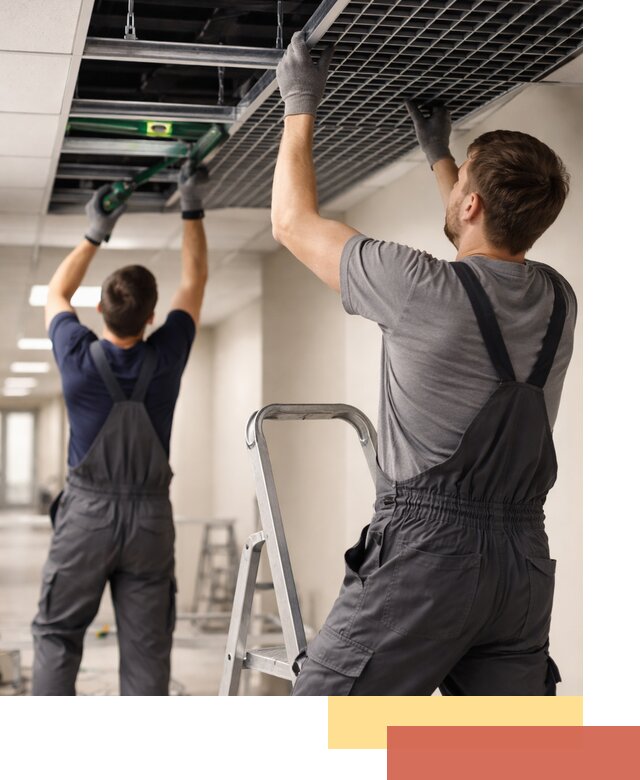 Монтаж потолка Грильято в Киселевске: установка под ключ качественно