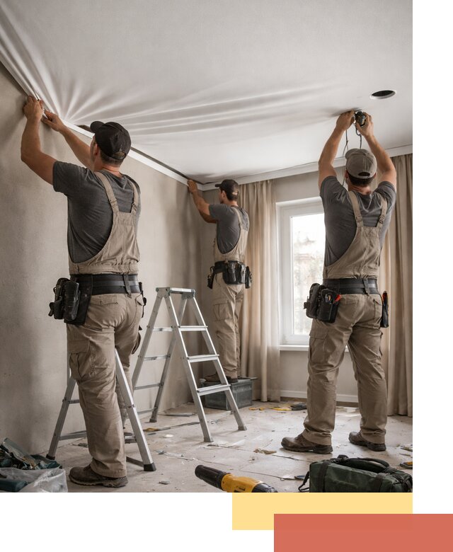 Монтаж матового натяжного потолка в Киселевске качественно и быстро