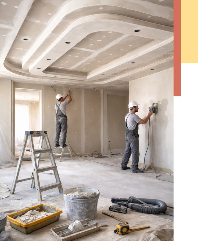 Многоуровневый потолок из гипсокартона в Киселевске от 771 руб. под ключ | ОТДЕЛОЧНИК-Кис