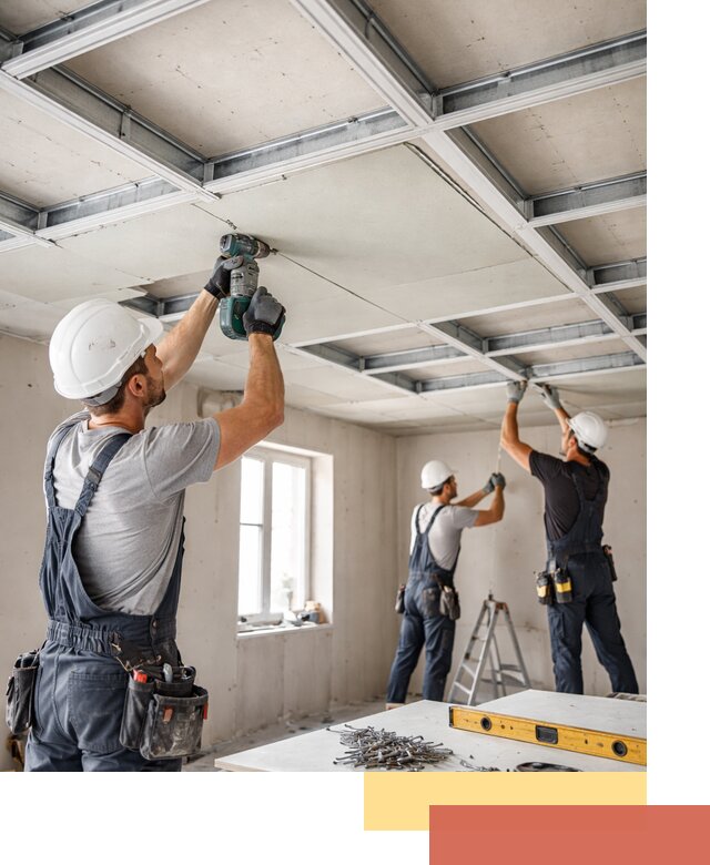 Кессонный потолок из гипсокартона под ключ в Киселевске