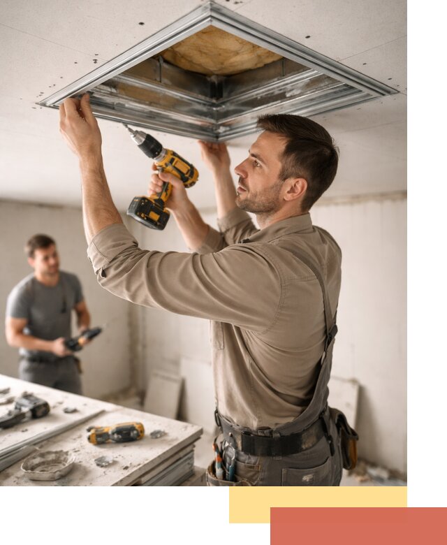 Монтаж люка в потолок из ГКЛ в Киселевске